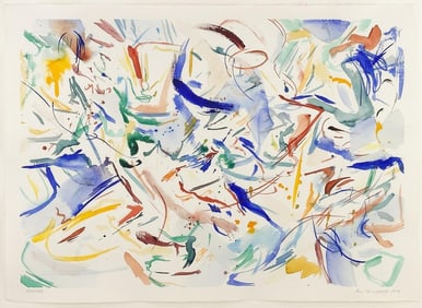 Ann Thornycroft (b. 1944) Signed Watercolor on Paper, Abstract