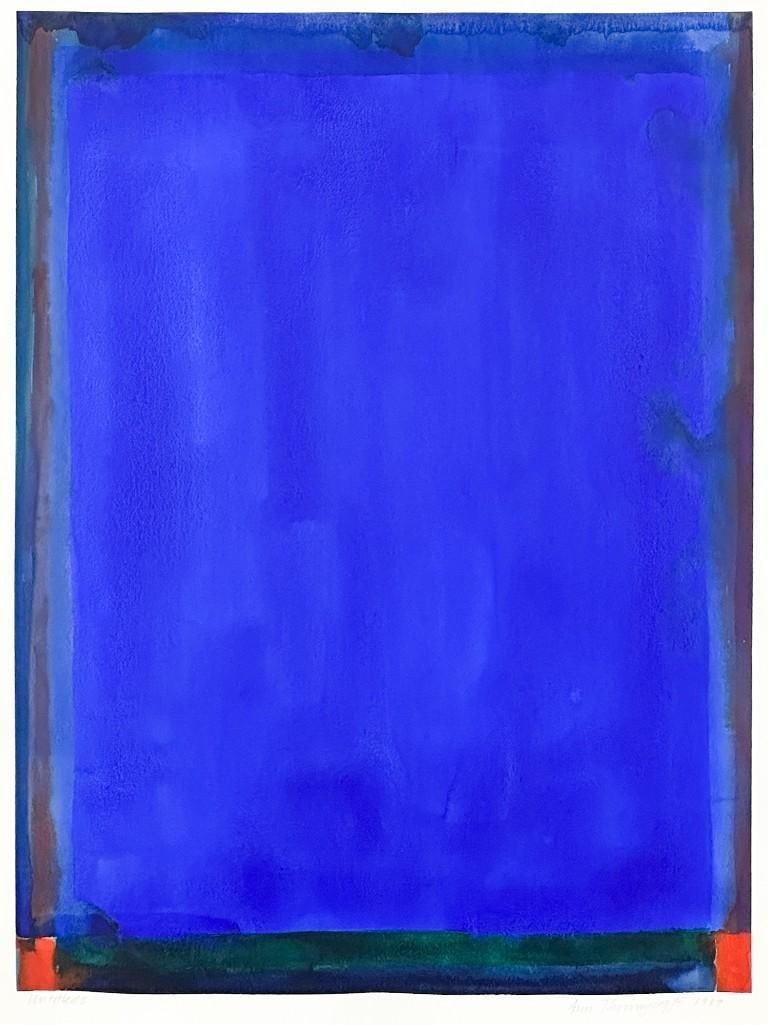 Ann Thornycroft (b. 1944) Signed Watercolor on Paper, 1989: Ann Thornycroft (b. 1944) Signed Watercolor on Paper, 1989 Artwork is titled "Untitled 5" and pencil signed/dated in lower right corner. Title "Untitled 5" is written on left corner. C