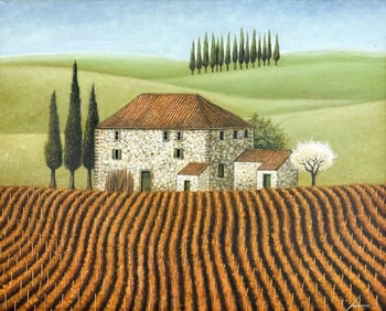 Lowell Herrero (1921-2015) Acrylic on Canvas, Spring, 1996