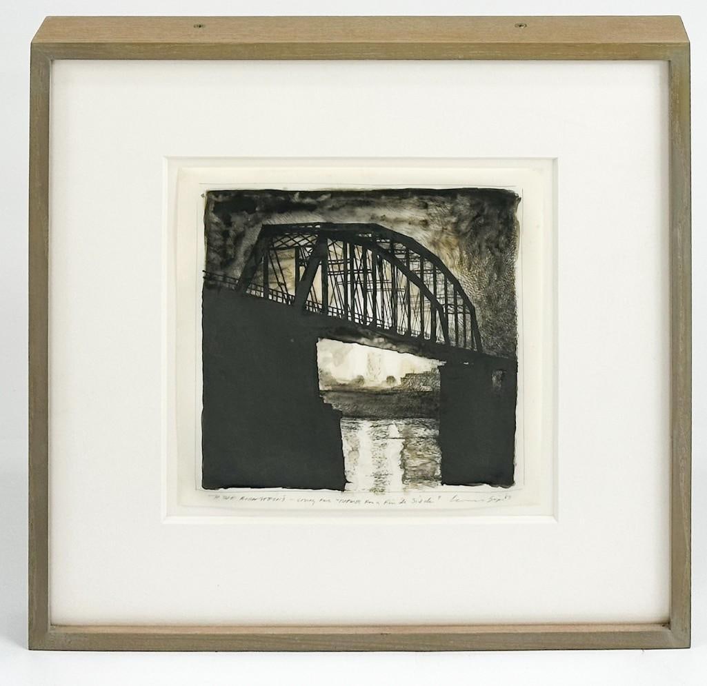 Lawrence Gipe (b. 1962) Painting on Vellum, Study for Themes for a Fin De Siecle 1989: Lawrence Gipe (b. 1962) Painting on Vellum, Study for Themes for a Fin De Siecle 1989This original painting is in an acrylic frame. It is signed and dated on the bottom right corner. On bottom left co