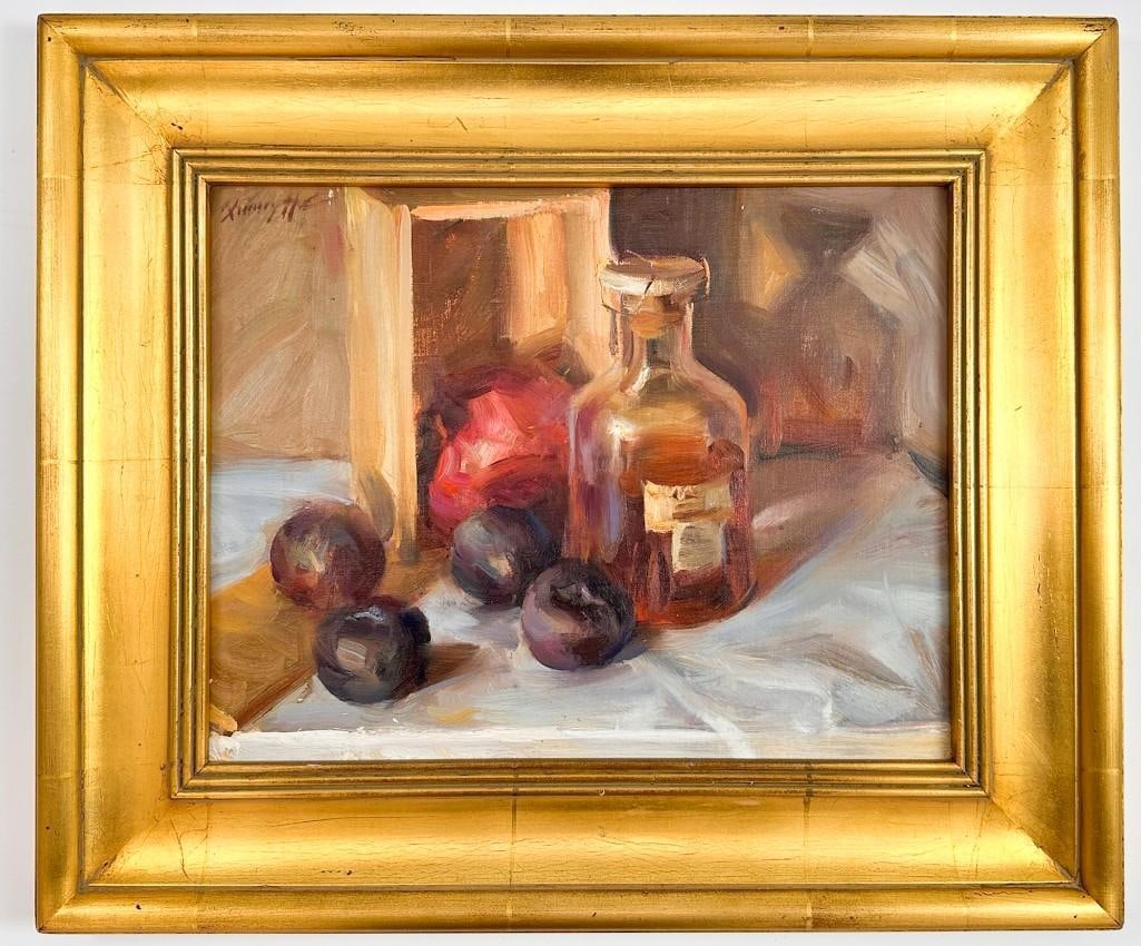 Quang Ho (b. 1963) Oil on Canvas, Untitled Still Life: Quang Ho (b. 1963) Oil on Canvas, Untitled Still LifeArtwork is untitled. Signed in the top left.Condition: Artwork is in good condition with no visible flaws.Dimensions: Visible artwork is approxi