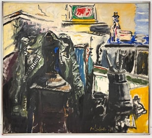 Martin Lubner (1929-2016) Oil on Canvas, Untitled Still Life, 1966