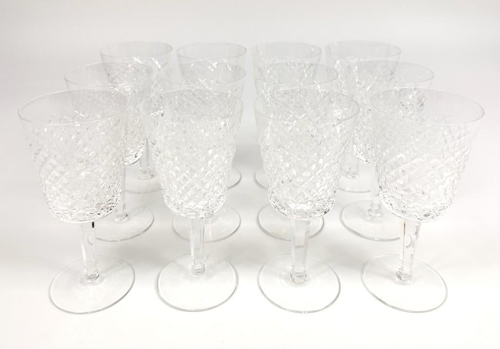Set of 12 Waterford Crystal Alana Water Goblets (1 of 4)
