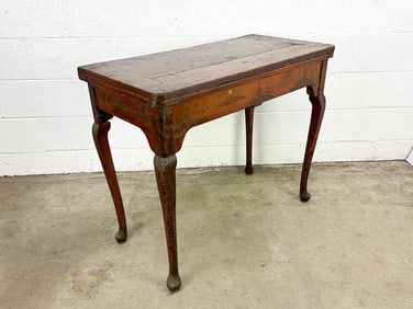 Antique Asian Style Chinoiserie Game Table