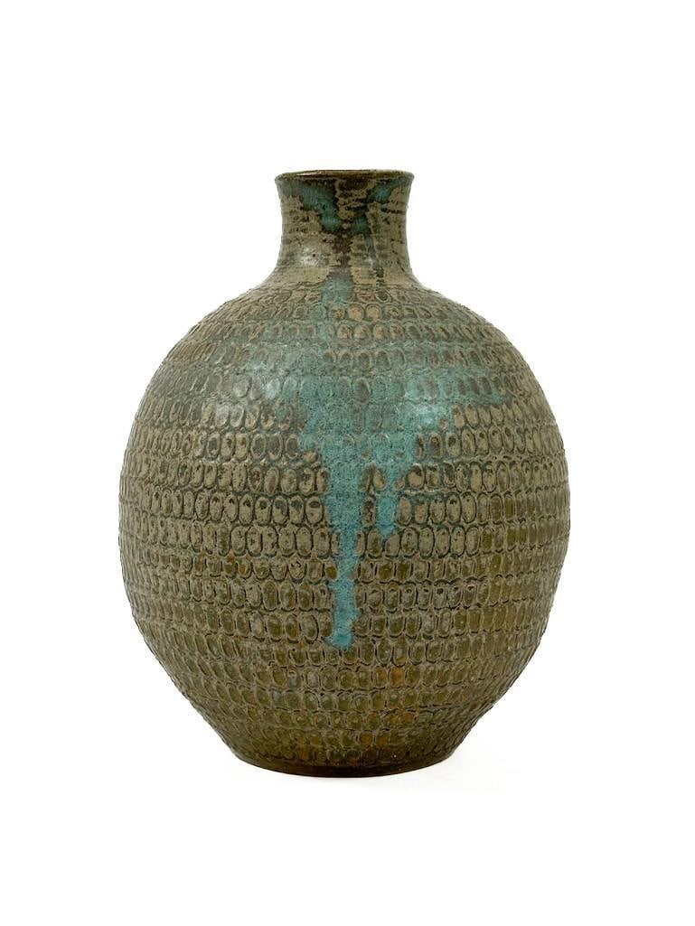 Midcentury Studio Pottery Glazed Ceramic Lamp Base (1 of 4)