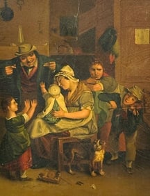 19th Century, Unknown Artist, Oil on Panel, Genre Scene