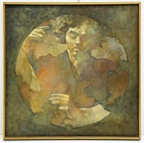 David Kreitzer (b. 1942) Oil on Canvas, The Musician