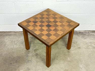 Hector Aguilar Signed Game Board Side Table