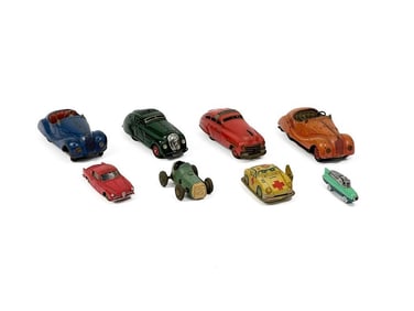 8 pc Vintage Toy Car Lot