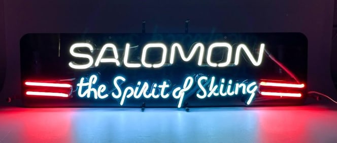Salomon The Spirt of Skiing Neon Sign