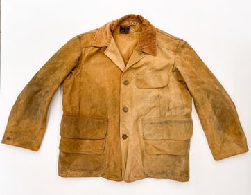 Vintage Rainproofed Mohawk Canvas Hunting Jacket Made in Utica, NY