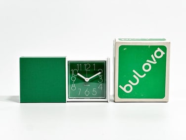 NOS 1960s Bulova Mechanical Travel Alarm Clock