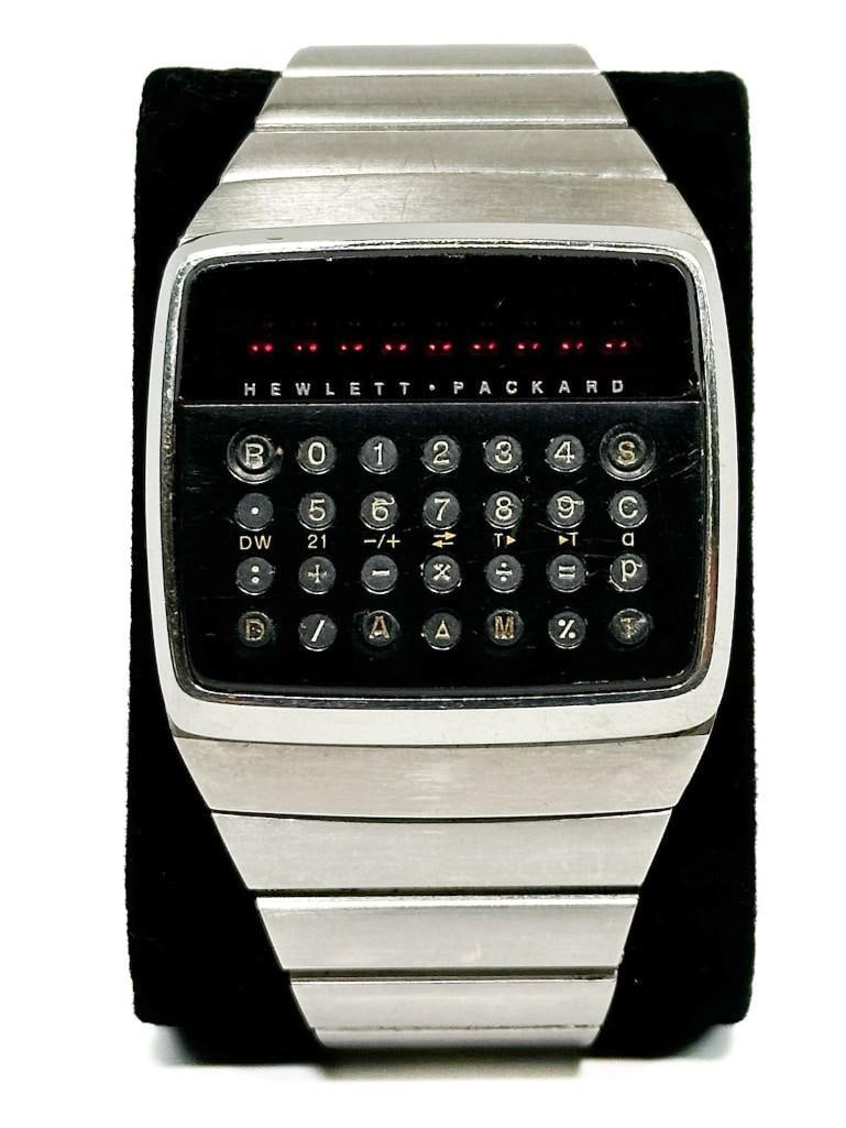 1977 Hewlett-Packard HP-01 Stainless Steel Digital Calculator Watch (1 of 17)