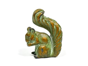 Vintage SRG Cast Metal Miniature Squirrel Figure