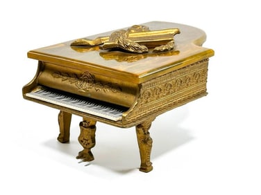 Vintage Thorens Swiss Grand Piano Cigarette Music Box