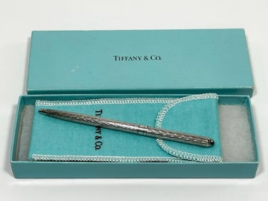 Tiffany & Co. Sterling Silver Diamond Cut Ballpoint Pen