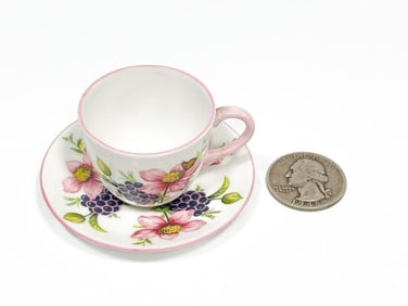Shelley Miniature Porcelain Cup & Saucer