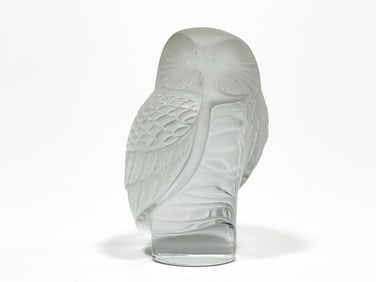 Lalique Crystal Owl Figure No. 11815