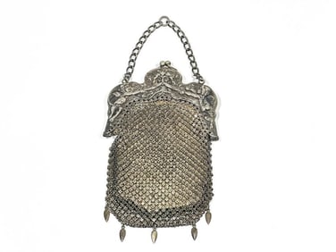 Antique German Silver Mesh Purse