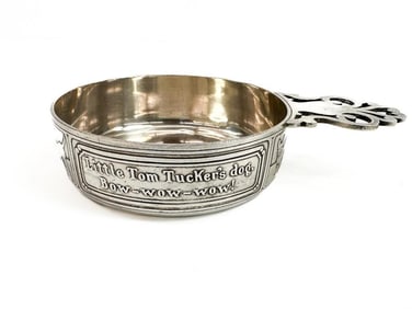 Antique Tiffany & Co. Sterling Silver Little Tom Tucker Porringer Bowl