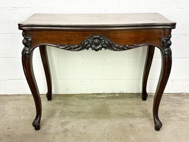 Antique Clawfoot Flip Top Game Table