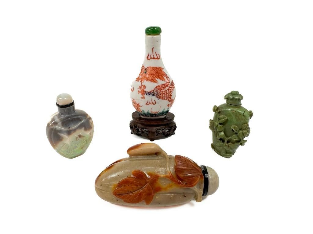 Lot of Four Vintage Snuff Bottles (1 of 13)