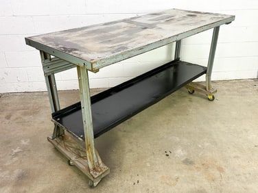 Gray Industrial Metal Nortronics Northrop Workbench