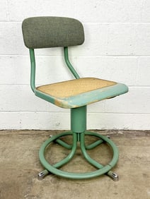 Vintage 1940s Western Electric Telephone Switch Board Operators Swivel Stool Chair