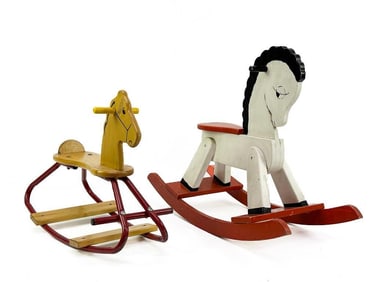 Lot of 2 Vintage Rocking Horses Radio Flyer
