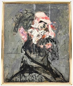 Martin Lubner (1929-2016) Oil on Canvas, Portrait, 1964