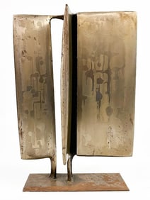 J. Read Midcentury Metal Abstract Sculpture