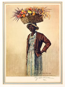 Elizabeth O'Neill Verner (1883-1979) Lithograph, Flower Lady