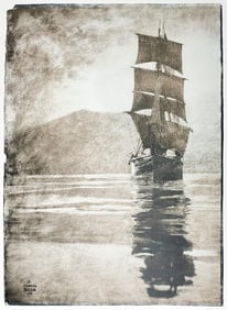 Heinrich Kuehn (1866-1944) Gum Bichromate on Paper, Sicilian Bark, 1898