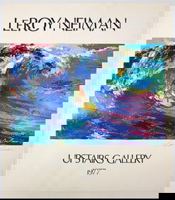 LeRoy Neiman (1921-2012) Signed Offset Lithograph, Upstairs Gallery, 1977