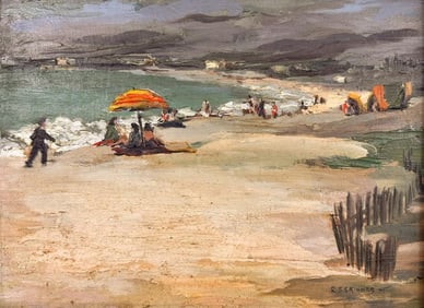 Robert Julius Skinner (1911-2003) Oil on Board, San Mateo Coast