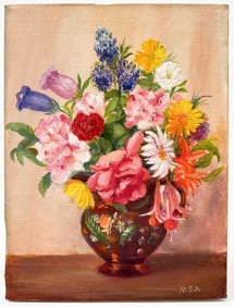 Artist Unknown, Oil on Canvas, Untitled Still Life