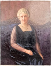 Judson Samuel Tunison (1868-1937) Oil on Canvas, Untitled Portrait of a Woman
