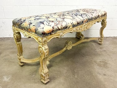 Vintage Louis XIV Style Vanity Bench