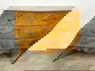 Italian Bombe Chest of Drawers Dresser