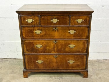 Antique 6 Drawer Dresser w/ Inlaid Details