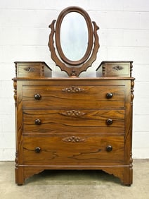 Antique Dresser Vanity w/ Swivel Mirror