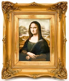 Rosenthal German Porcelain, Mona Lisa on Porcelain Plaque