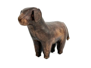 Dimitri Omersa for Abercrombie & Fitch Leather Dog Ottoman