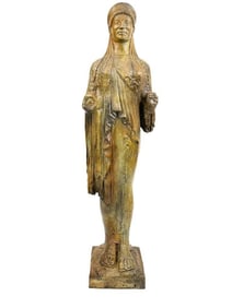 Caryatid Caryatis Kore Bronze Museum Reproduction