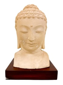 Plaster Buddha Bust