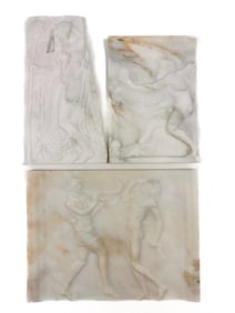 Lot of 3 Greek Marble Art Reliefs