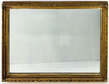 Antique Large Gold Gilt Carved Frame Mirror