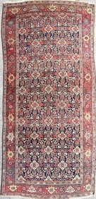 Vintage Persian Rug w/ Floral Design 5 x 12 ft