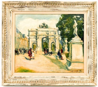 Claude Boutton, Oil on Canvas, Arc de Triomphe