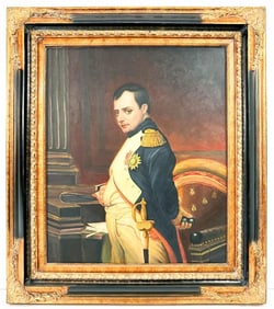 After Paul Delaroche, Oil on Canvas, Napoleon in his Study